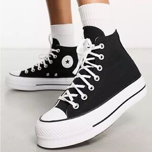 Black Platform Converse